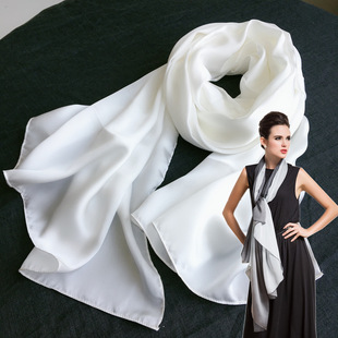 DIY教学植物染真丝围巾白色草木染时尚桑蚕丝巾扎染发带蜡染手帕