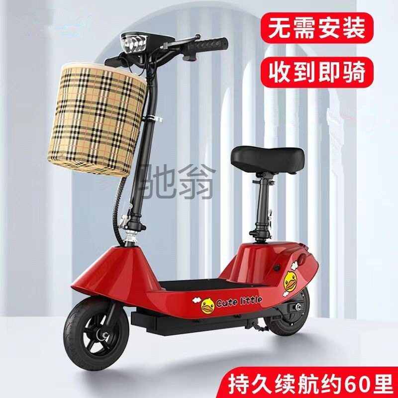 折叠型电动车迷你电瓶滑板成人学电动自行车