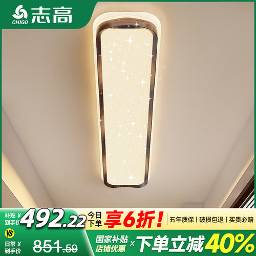 星光LED吸顶灯现代简约长条