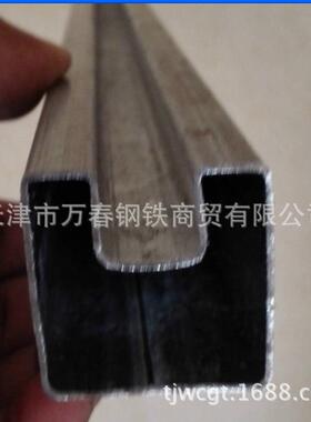 异型管 凹槽钢管 规格型号32X32 35X35 镀锌凹槽钢管