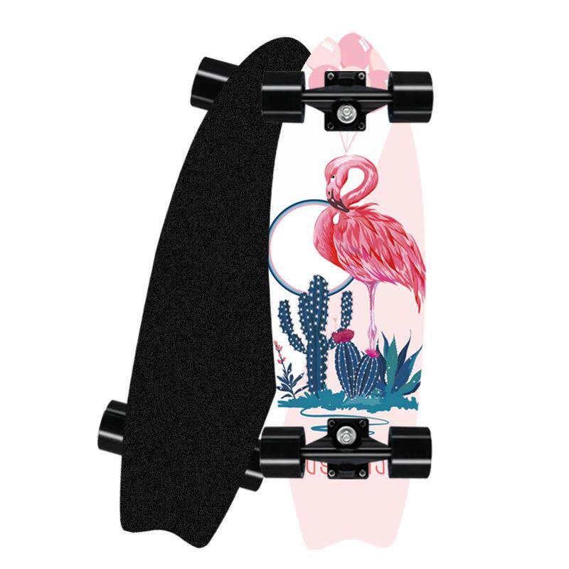 滑板枫木大鱼板陆地冲浪板鱼尾四轮单翘刷街代步滑板skateboard