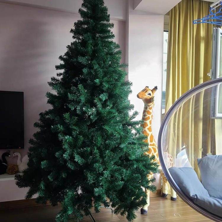 出口2000头圣诞树2.1/2.4装饰套餐加密大型圣诞节装饰商场2米