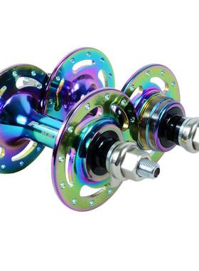 倒骑单速固齿死飞花鼓24孔公路大耳死飞车Fixie培林轴承竞速花鼓