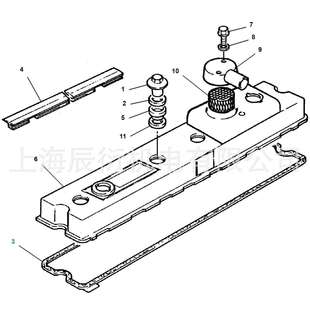 卡特3056发动机气门室盖垫6I4730 4730