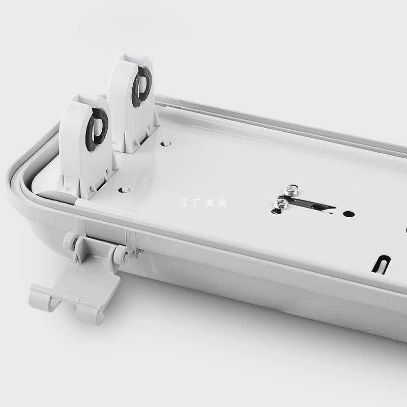 厂家直销T8灯管LED一体化日光灯具三防灯单双管防尘防水全套