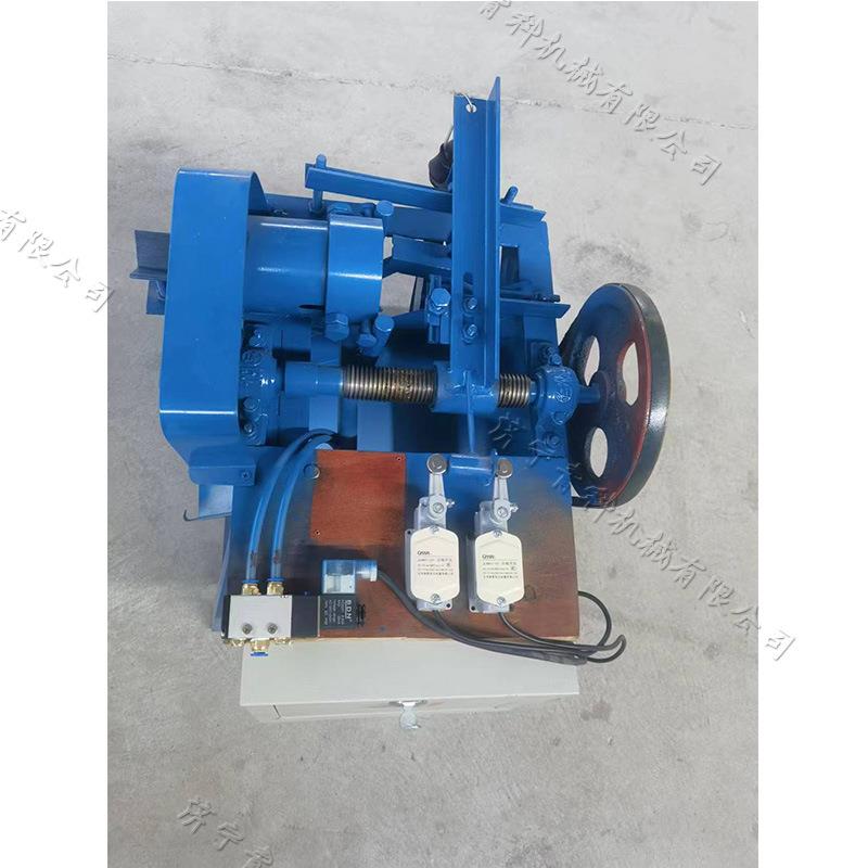 拖把杆扫把杆开牙机 全自动木棒螺纹机 电动液压木材套丝机