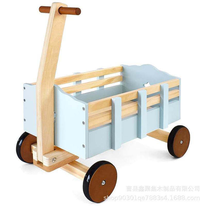 婴儿玩具手推车木制儿童学步车宝宝益智玩具手推车木质玩具车