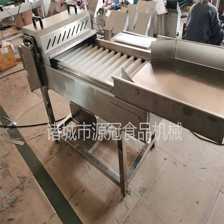 连续式鱼皮卷切段机 全自动切鱼皮机器 鱼柳海参切条机 源冠制造