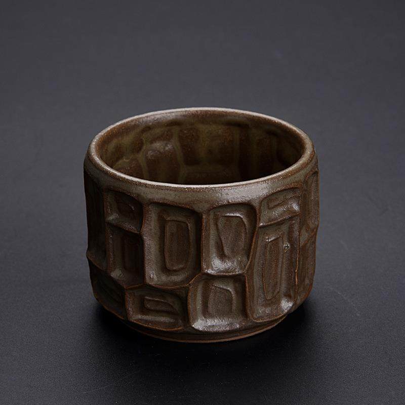 陈为椿陶艺大师凸艺系列天目螺旋凹凸单主人品茗杯个人杯茶盏茶杯,电子/电工,接线端子,淘宝优惠券,粉丝福利购,淘宝优惠卷