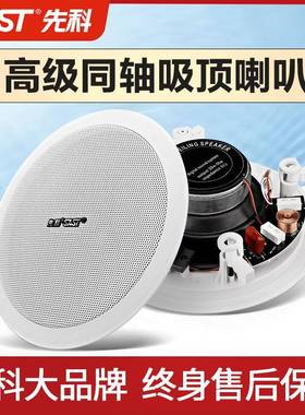 S4-1同轴背景音乐吊顶音箱吸顶定压喇叭公共广播音响