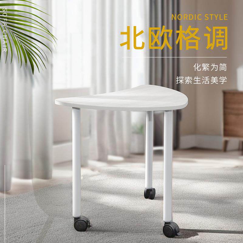 智慧教室活动桌椅移动六角培训桌自由组合三角形会议桌学生讨论桌