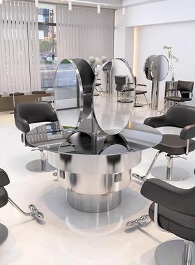 潮款理发店镜台高档发廊专用时尚落地镜烫染区网红沙龙美发店镜子