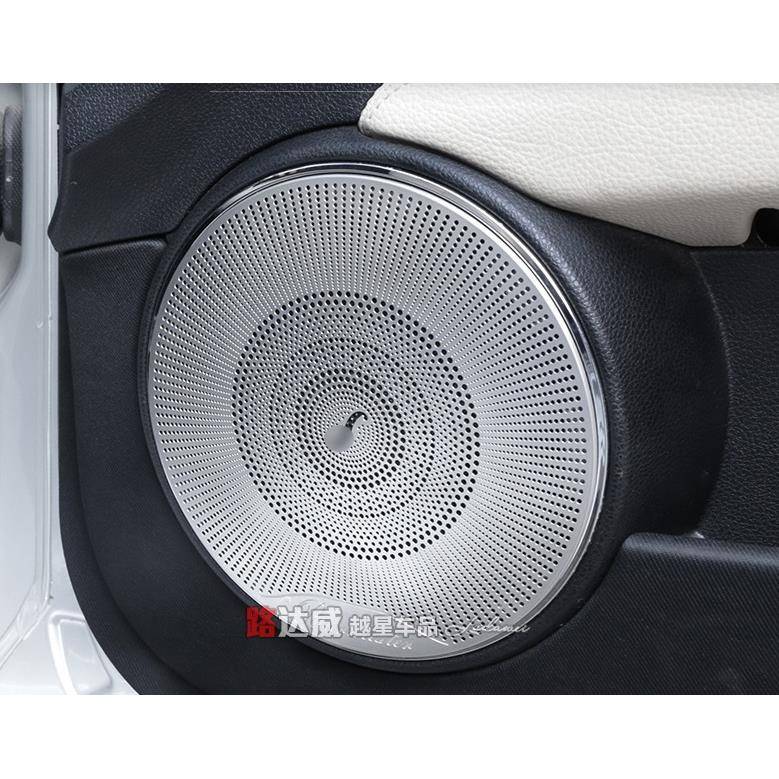 奔驰旧款C级内饰改装车门喇叭圈装饰罩w204c180c200音响装饰贴
