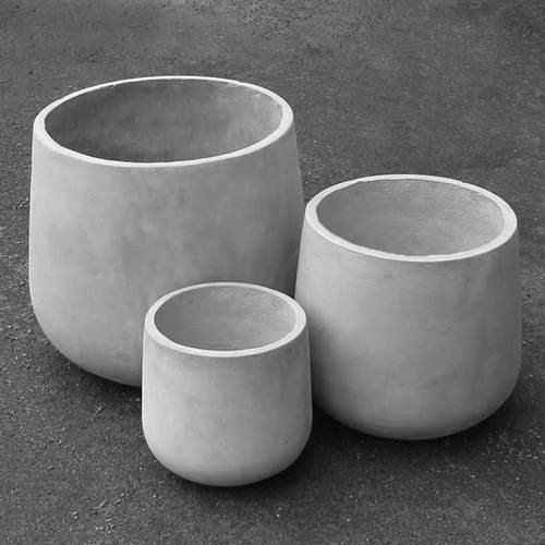 水泥花盆花箱种植箱户外庭院花卉绿植盆景盆酒杯形镁泥盆北欧风格