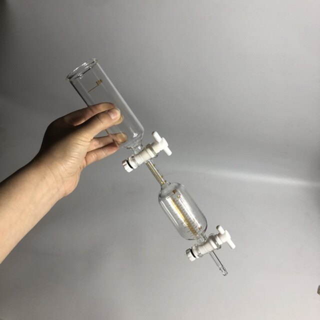 二氧化碳快速测定管玻璃测定器108ml四氟阀门刻度2ml分度0.05