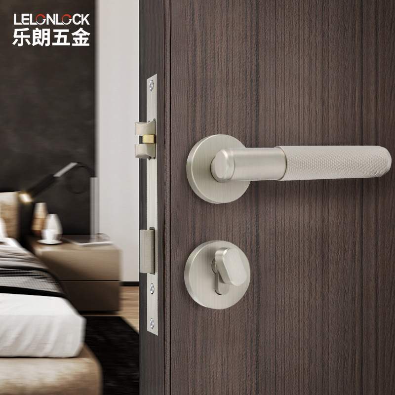 纯铜把手分体锁新中式室内门卧室房门锁通用型防盗插芯分体锁