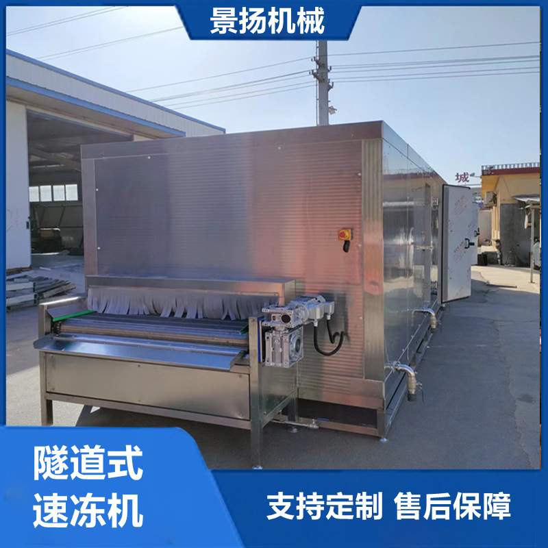 大型商用隧道式速冻机 水饺包子速冻设备 馒头花卷面食速冻机