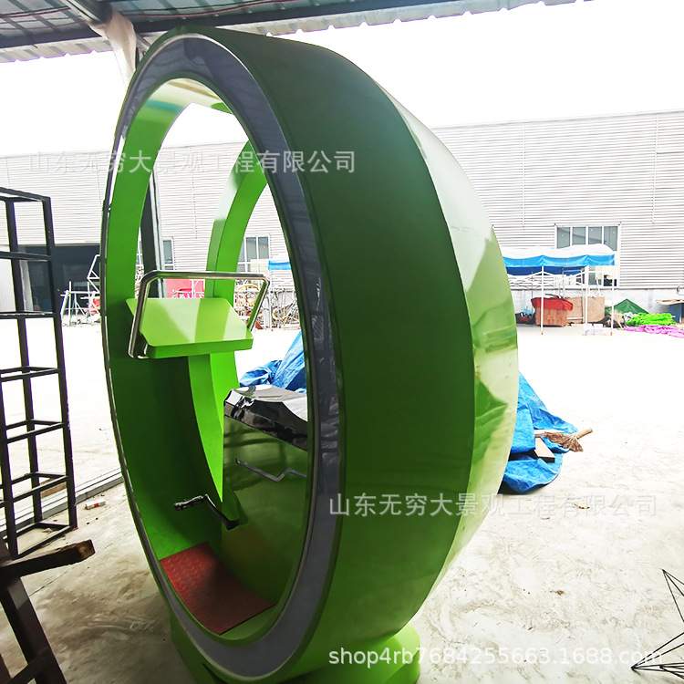 无穷大脚踏水车 互动喷泉水车 户外公园游乐园玩具喷水单车摆件
