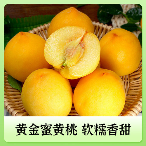 黄金蜜黄桃现摘软糯香甜