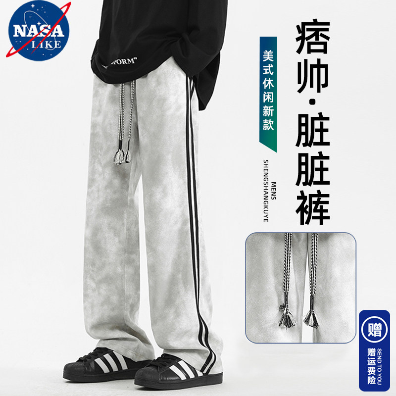 NASA休闲裤子男春秋2025休闲裤