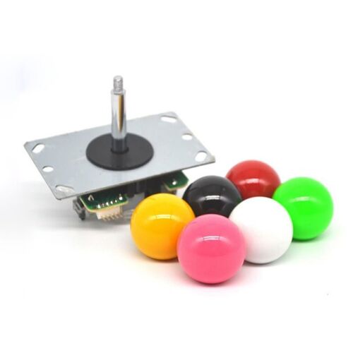 2 Player Ellipse Arcade Kit Oval BatH Joystick Handles LED C