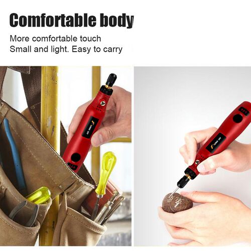 USB Cordless Drill Mini Wireless DEngraving Polishing Pen El