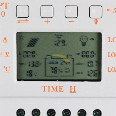 MPPTa 20A LCD Solar Charger Controller 12V 24V with Temperat