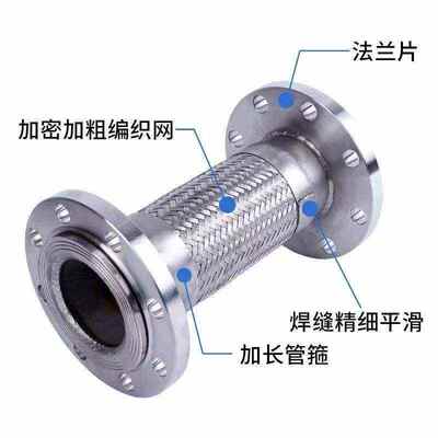 不锈钢200 金属软管/连接/式dn50801D25 法兰 65/100150 波纹管软