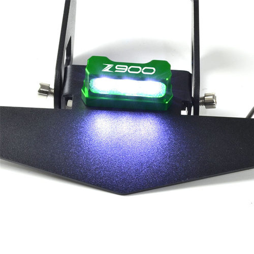 AKOTO Z900k摩托车改装牌照架 17-20年 折叠改装短尾车牌架带LED