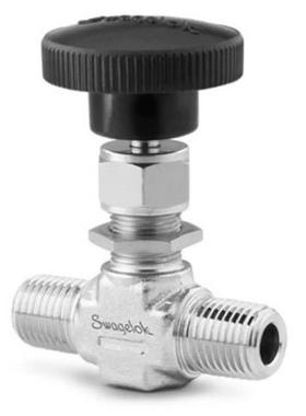 世伟洛克SS-OVM2不锈钢整体阀帽针阀0.09Cv1/8in. MNPT，V 型阀杆