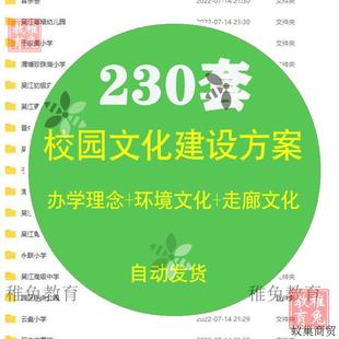 校园文化建设方案word模板中小学高中设计方案文案设计可修改编辑