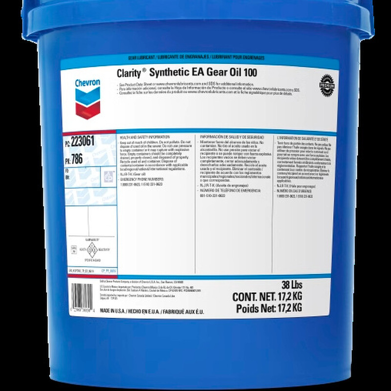 雪佛龙合成环保齿轮油Clarity Synthetic EA Gear Oil100,150船用