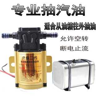 电动抽油泵抽油器12v24V220V汽车油箱抽油泵汽油柴油自吸泵加油机