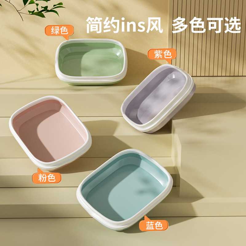 猫砂盆号全半封闭式猫屎盆防带砂特小号幼猫厕所猫咪用品大全