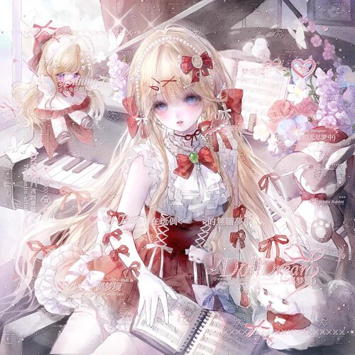 打包120张 boom扭蛋第一期女生动漫插画头像原创圈直购高清无水印