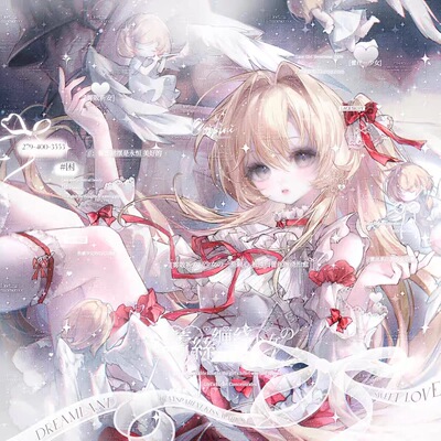 125张 GM扭蛋6期 卡通闺蜜女生动漫插画头像原创圈直购高清A135