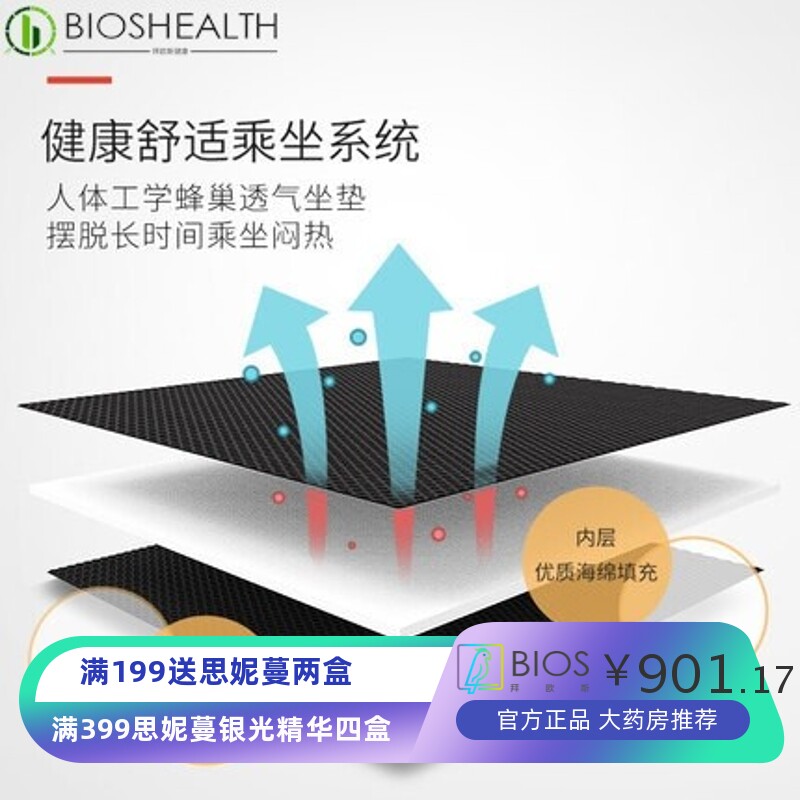 爱护佳手动轮椅全钢管可折叠便携免充气式后轮老人骨折瘫痪代步车