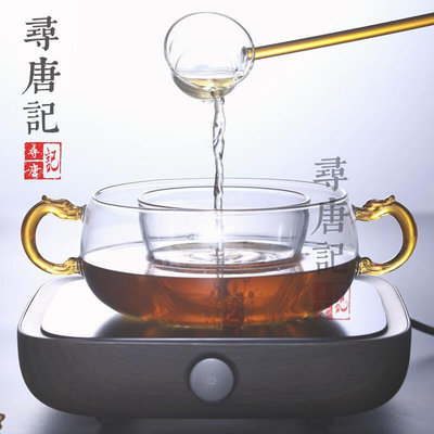 耐热玻璃过滤大号煮茶泡茶壶煮复古泡茶器电陶炉家用功夫茶具套装
