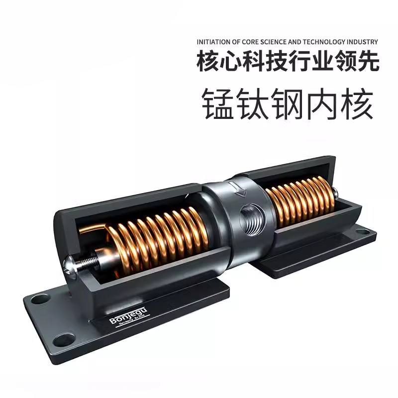 固简易闭门器关门器回弹欧式轻型家用可调K磨砂哑光黑卧室门缓冲