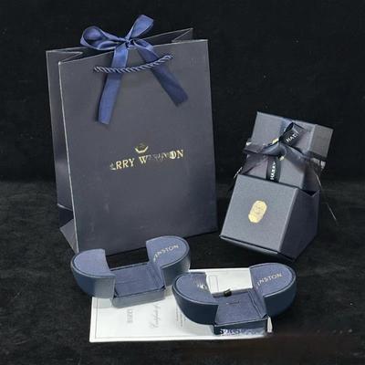 新款HW家对开戒指盒对戒项链盒高档珠宝首饰包装盒