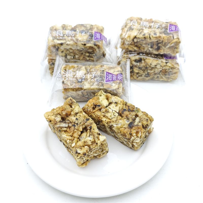 福厚桦遮浪马仔海苔味拔丝马仔沙琪玛玛仔年货散装独立包装马仔