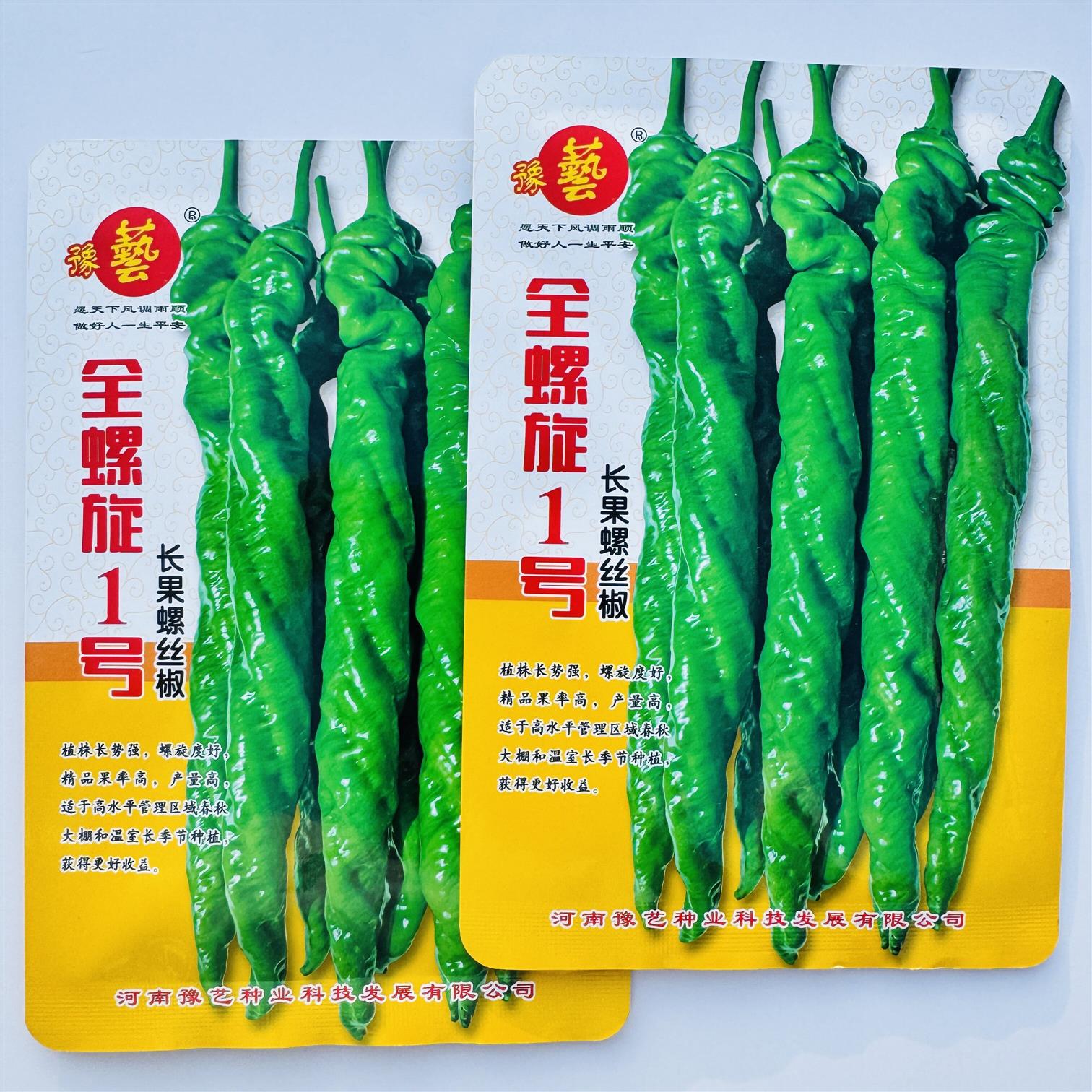 全螺旋1号特大螺丝椒种子高产早熟辣椒种香辣长果全螺型辣子
