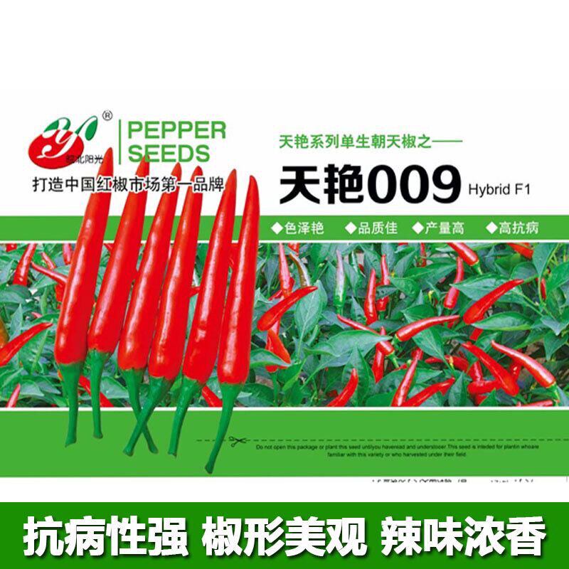 天艳009朝天椒种子单生小米尖椒中熟超辣特辣椒高产杂交蔬菜种籽