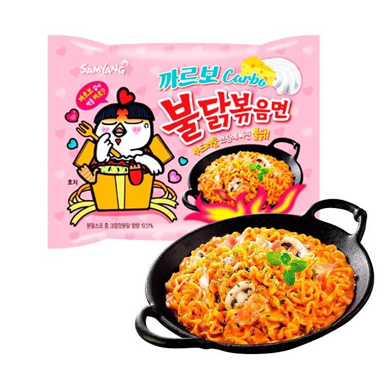 韩国奶油火鸡面650g*2袋整箱家庭装三养火鸡面超辣拌面泡面方便面图片