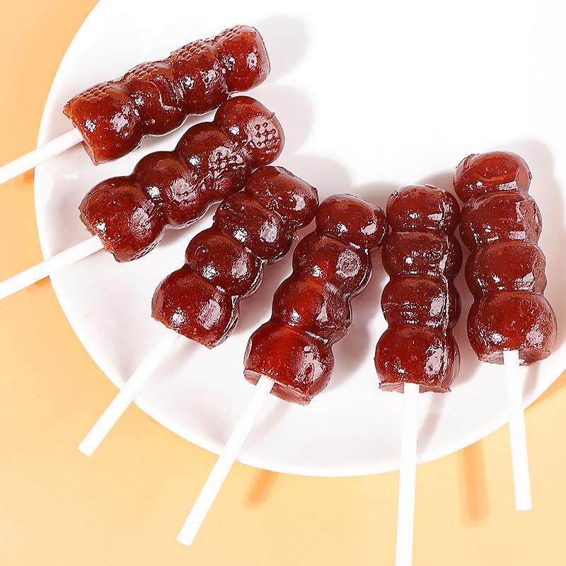 不二家山楂棒糖葫芦棒棒糖55g小包装圣诞万圣节休闲解馋零食图片