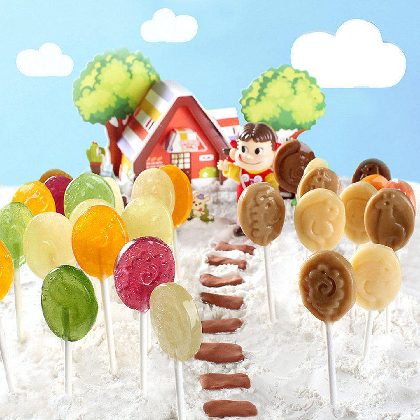 不二家棒棒糖46g*2袋装整箱水果混合味婚庆喜糖出行零食小吃包邮