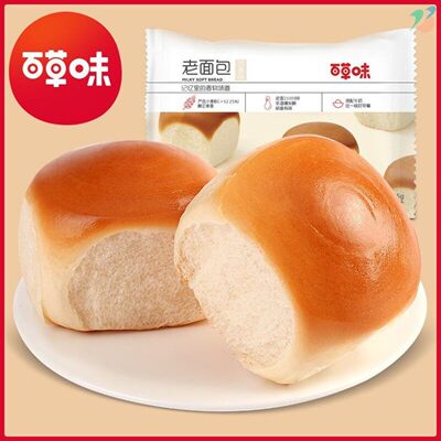【单品包邮】百草味老面包手撕面包早餐蛋糕点零食吐司155g*10袋