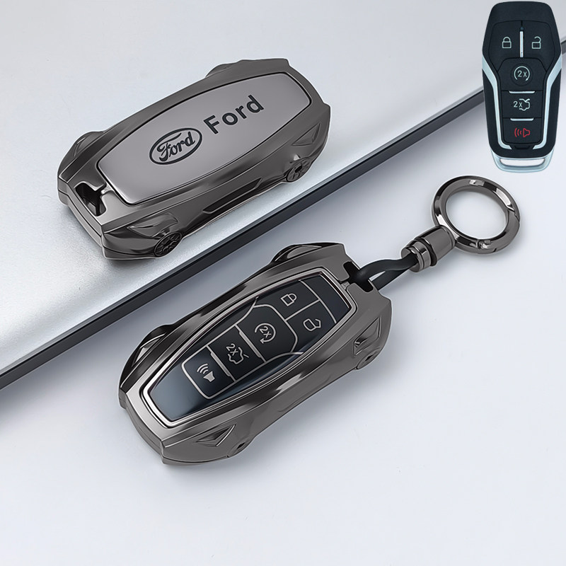 专用2015年16/17/18款福特金牛座钥匙套金牛座探险者野马金属包扣