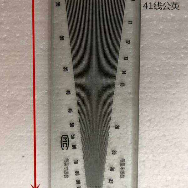 玻璃材质/上海十二厂/面料密度尺/经纬密度镜/纬密镜/织物密度镜