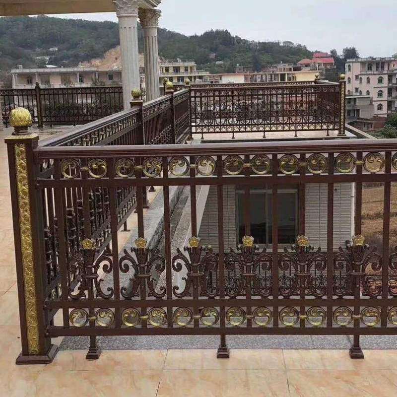 铝合金阳台护栏仿大理石栏杆别墅院墙庭院露台户外栏杆围墙围栏